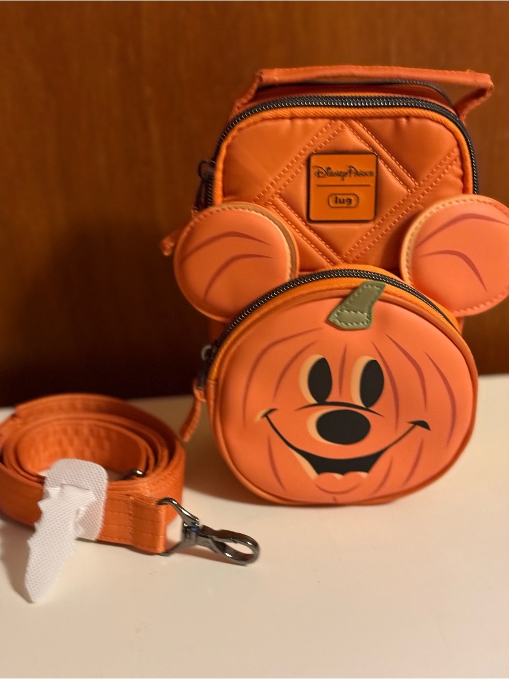 Lug Pumpkin Mickey Crossbody Bag